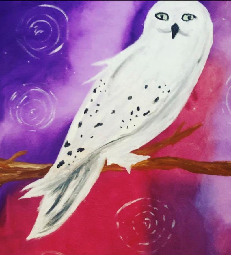 Hedwig Painting-Pams Picassos