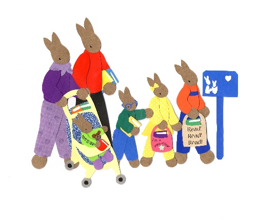 Take Your Child to the Library Day-Rabbit Family