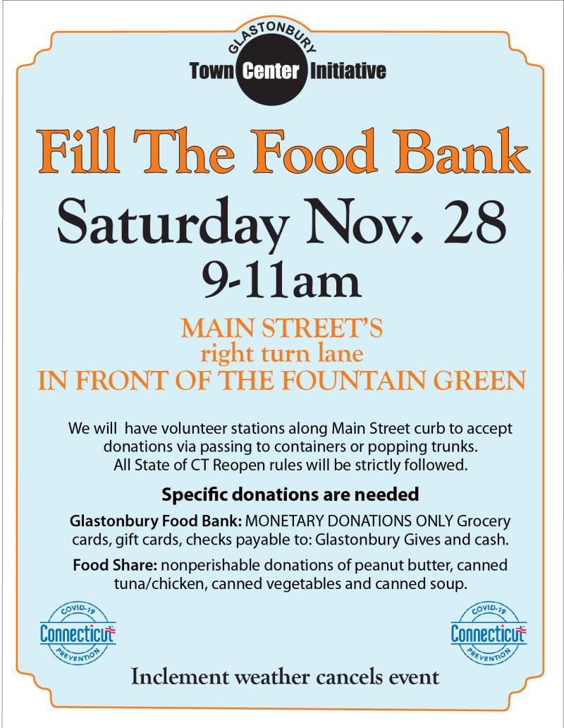 Fill the food Bank poster NOV282020