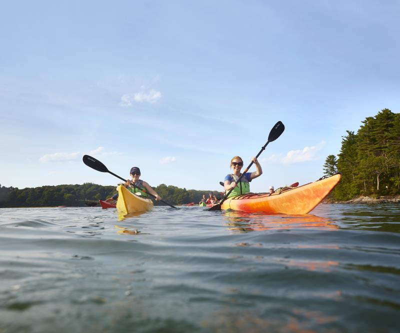 kayaking on CT River with LL bean