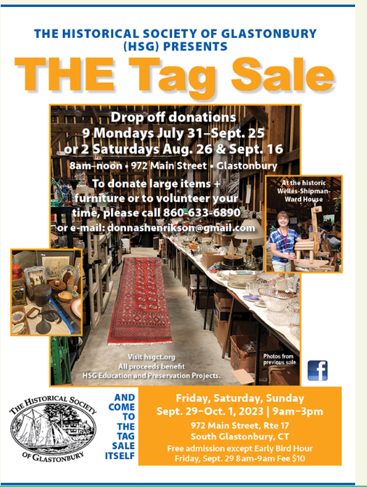 Historical Society tag Sale - 2023