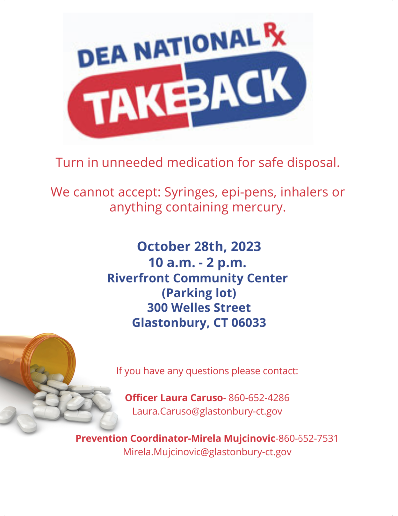 October 2023 Drug Take Back Event