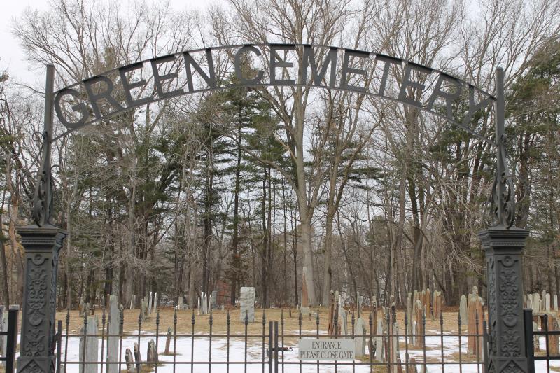 Green Cemetary Gate