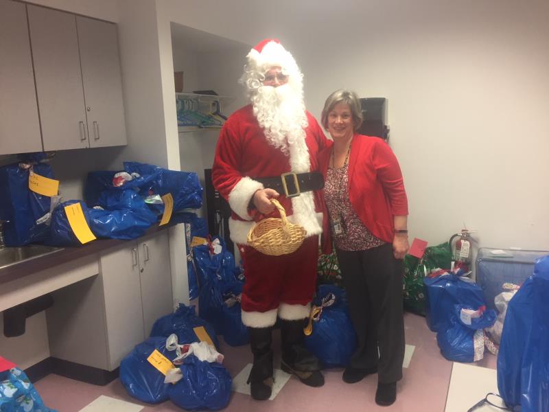 Santa at Glastonbury's Annual Holiday Gift Program