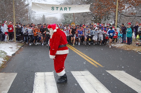 Santa's Run Start Line