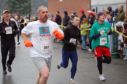 Santa's Run Finish Line