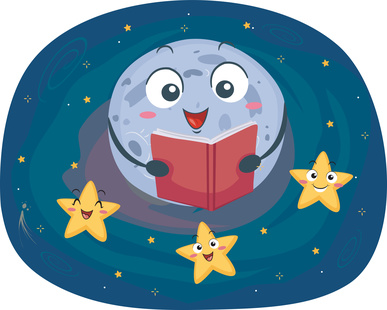 Bedtime Stories Moon Stars-copyright Lorelyn Medina/Fotolia.com