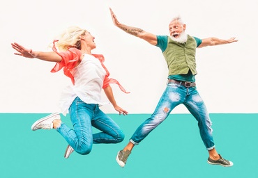 Retired Couple Ecstatic-copyright Alessandro Biascioli-cropped/Fotolia.com